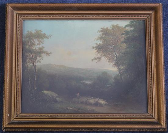 Mark Thompson (1812-1875) Sketch near Witton le Wear, 9.25 x 12.25in.